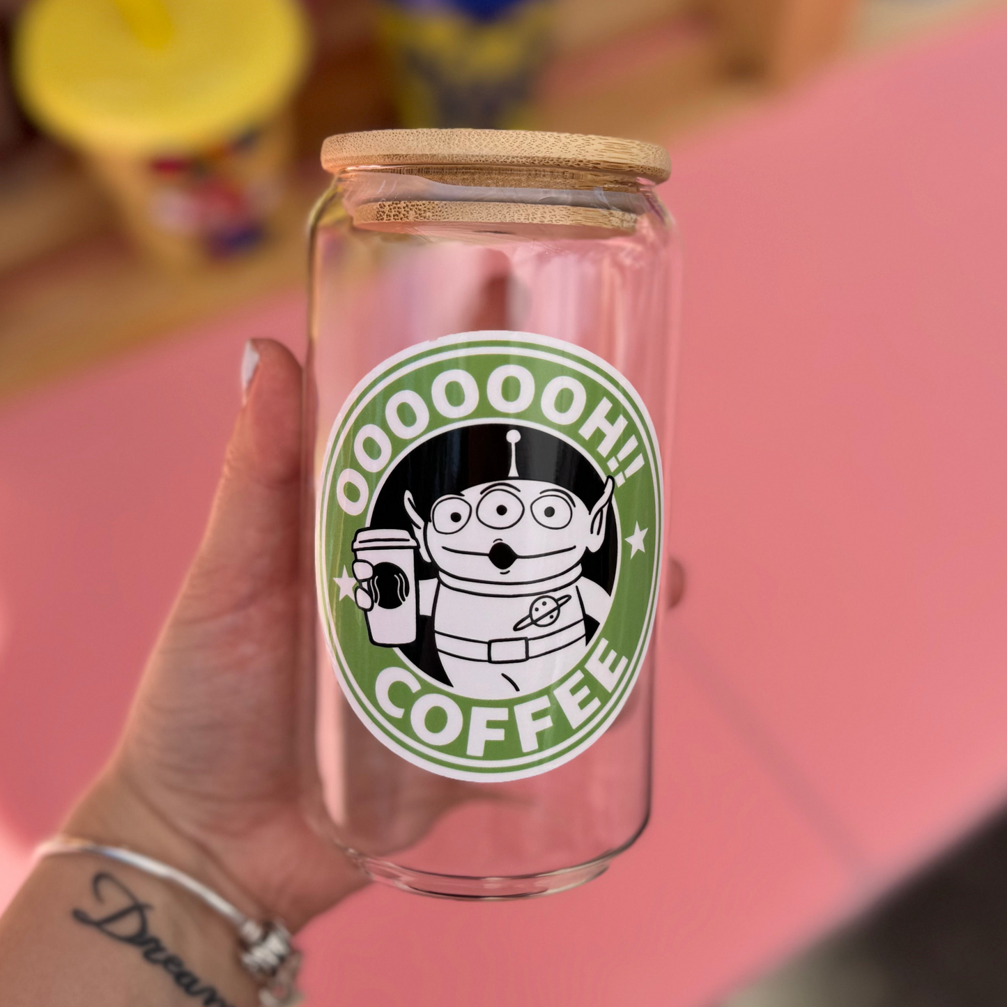 Ooooh Coffee Glass Cup ~ Iced Coffee ~ Iced Drinks ~ Gift Ideas