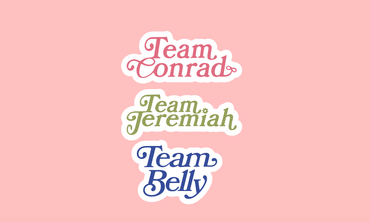 Couple Team Stickers ~ Waterproof ~ Decal ~ Gift Ideas ~ TV Show ~ Summer