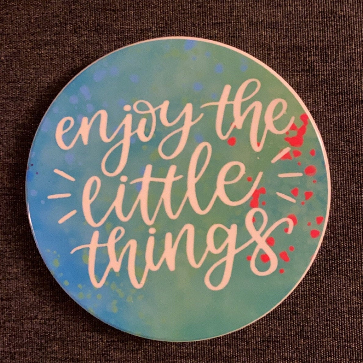 Positive Thinking, Motivational Infusible Ink Ceramic Coasters
