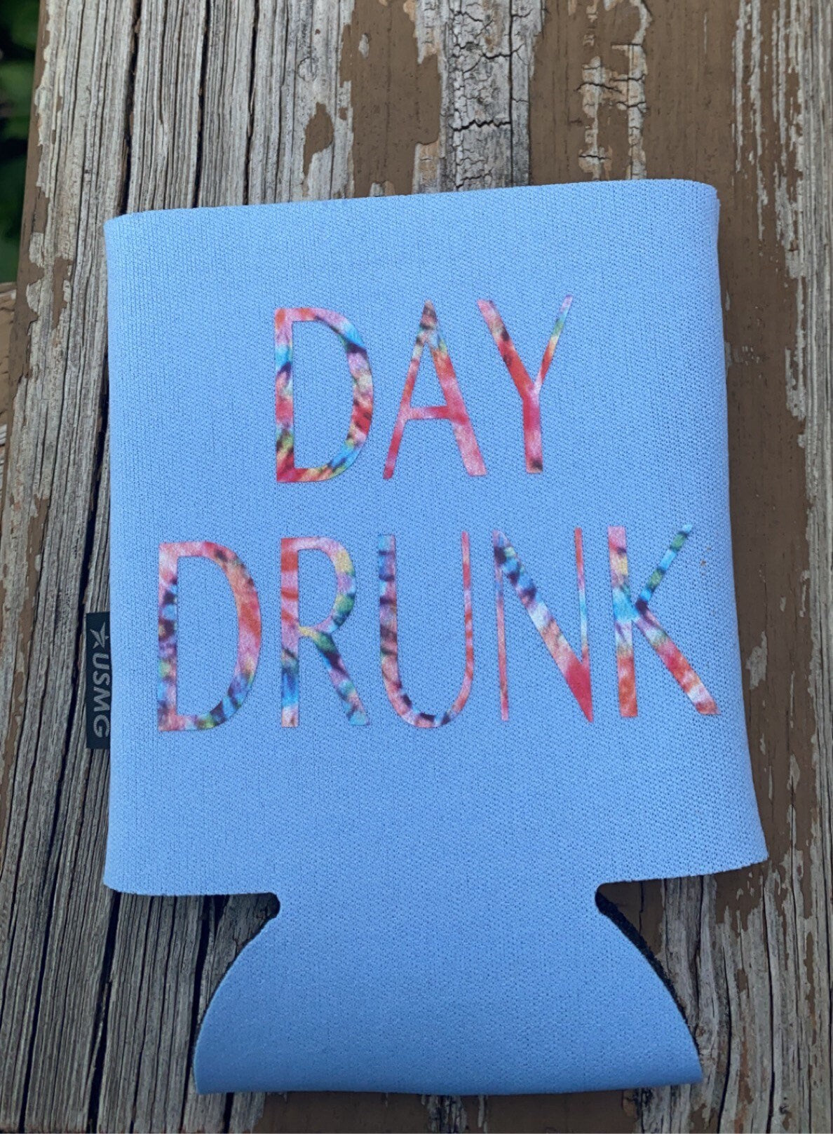 Day Drunk Can Holder, Summer Koozie, Beach Koozie, Can cooler