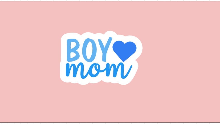 Boy Mom Sticker ~ Waterproof ~ New Mom ~ Baby ~ Mother ~ Parent ~ Laptops ~ Notebooks ~ Water Bottles ~ Gifts ~ Decal