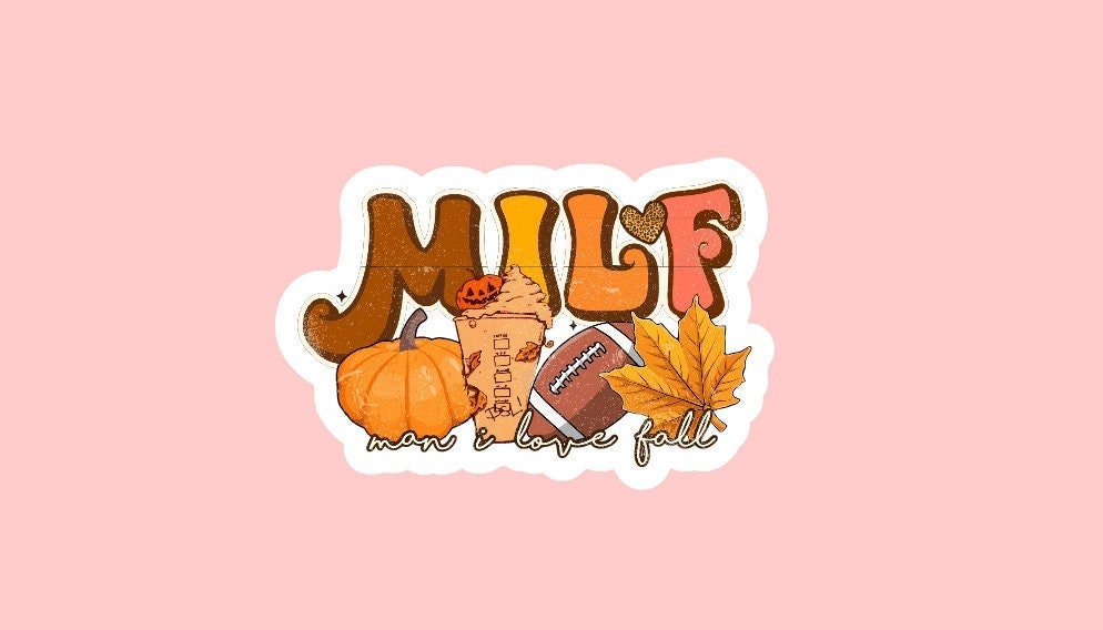 Man I Love Fall Sticker ~ Waterproof ~ Funny ~ Fall ~ Pumpkin ~ Leaves ~ Laptop ~ Decal ~ Water Bottle ~ Hydroflask ~ Notebook ~ Gift