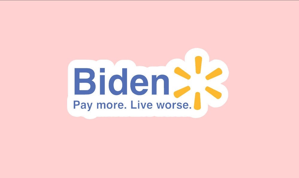 Biden Meme Sticker ~ Waterproof ~ Funny ~ Anti Biden ~ Political ~ Trump ~ Conservative ~ Laptop ~ Water Bottles ~ Decal ~ Notebook ~ Gift