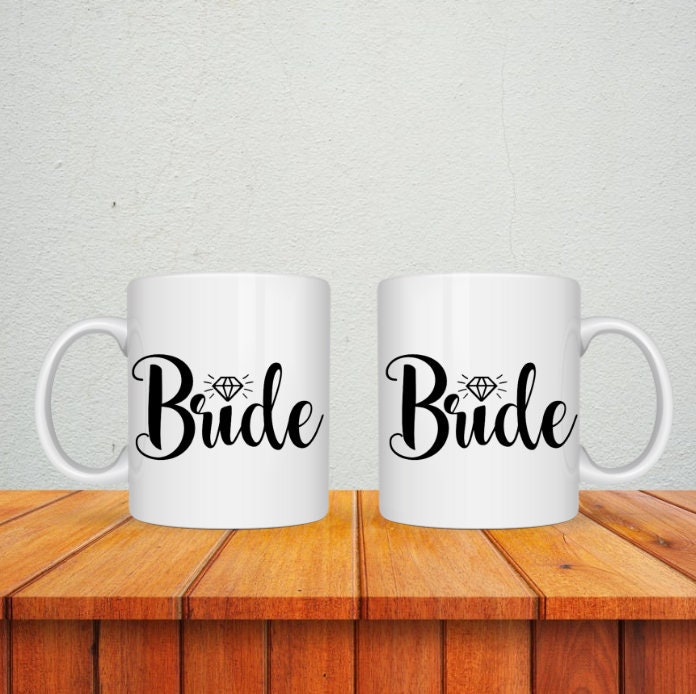 Bride Mug ~ Ceramic ~ Bride to Be ~ Engagement Gift ~ Wedding ~ Bridal Shower ~ Diamond Ring ~ Bachelorette ~ Bride Squad ~ Gift Ideas
