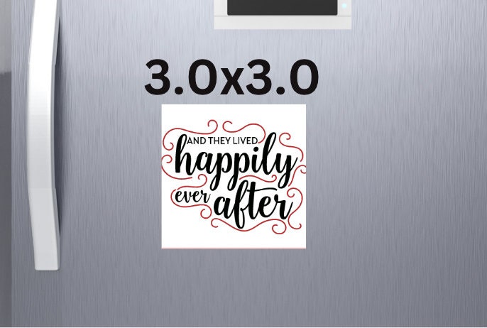 Happily Ever After Magnet ~ Fridge Magnet ~ Wedding Gift ~ Engagement Gift ~ Gifts for Couple ~ Magnet for Home, Kitchen, Office, Decor