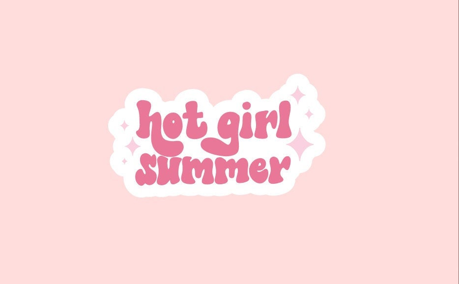 Hot Girl Summer Sticker ~ Waterproof ~ Single ~ Divorced ~ Laptop ~ Water Bottle ~ Notebook ~ Decal ~ Gift Ideas ~ For Her ~ Summer ~ Vacay
