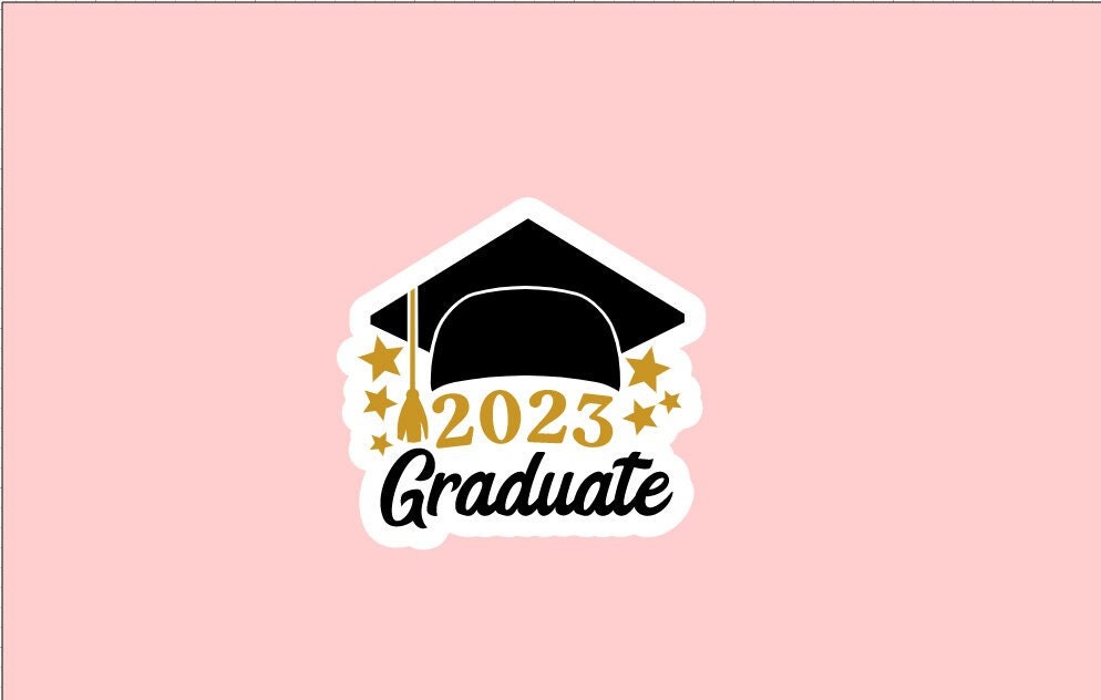 2023 Graduate Sticker ~ Waterproof ~ Graduation ~ Laptop ~ Water Bottle ~ Notebook ~ Decal ~ Gift Ideas ~ For Graduate ~ Favor