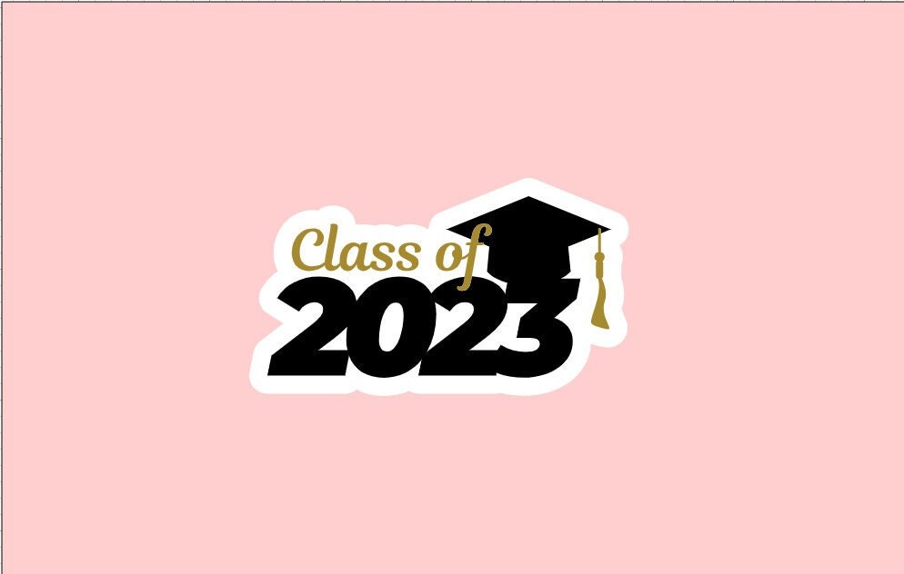 Class of 2023 Sticker ~ Waterproof ~ Graduation ~ Graduate ~ Laptop ~ Water Bottle ~ Notebook ~ Decal ~ Gift Ideas ~ For Graduate