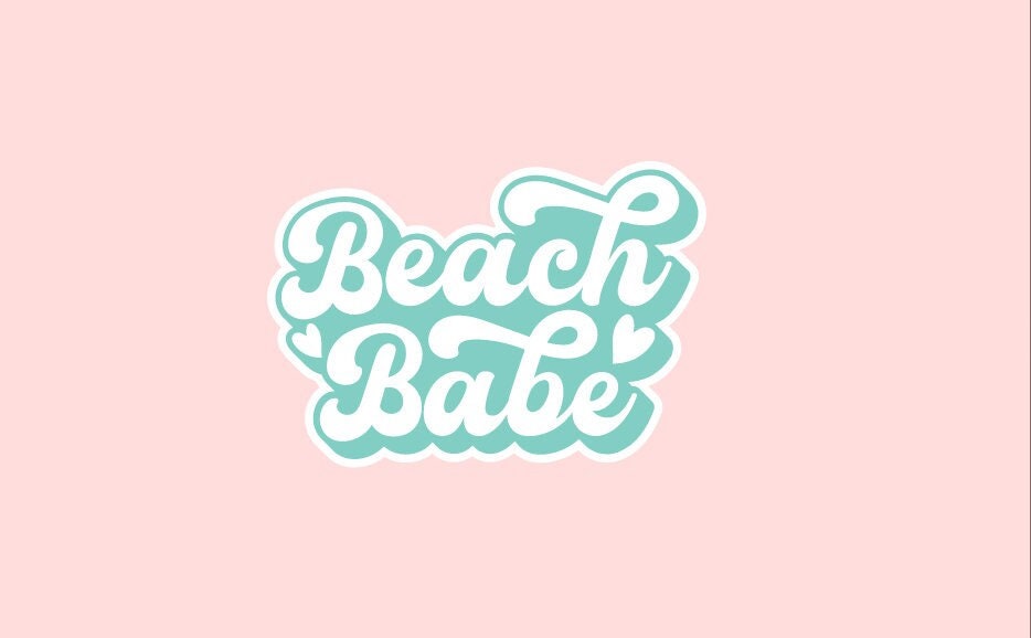 Beach Babe Sticker ~ Waterproof ~ Summer ~ Beach ~ Vacation ~ Laptop ~ Water Bottle ~ Decal ~ Vinyl Sticker ~ Gift Ideas ~ For Her ~ Cute