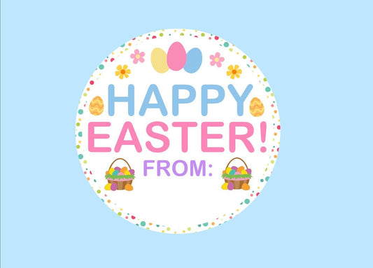 PRINTABLE Easter Gift Tag ~ Happy Easter ~ From/For Teachers ~ Students ~ Friends ~ Family ~ Label ~ Instant Download ~ Gifts