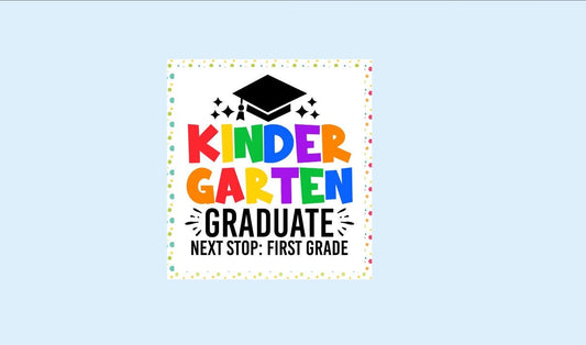 PRINTABLE Kindergarten Graduation Gift Tags ~ End of Year Tags ~ Graduation Favor Tags ~ First Grade ~ Move Up Ceremony ~ Instant Download